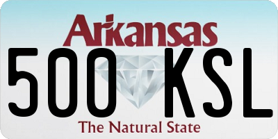 AR license plate 500KSL