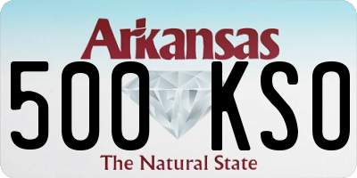 AR license plate 500KSO