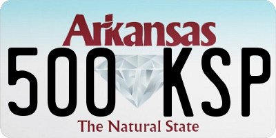 AR license plate 500KSP