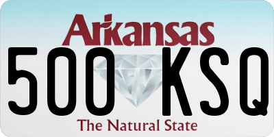 AR license plate 500KSQ