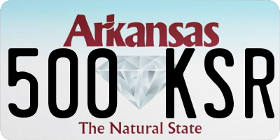 AR license plate 500KSR