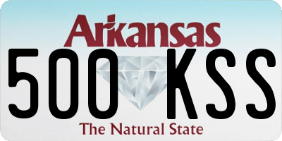 AR license plate 500KSS