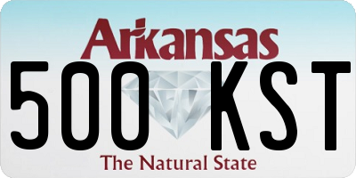 AR license plate 500KST