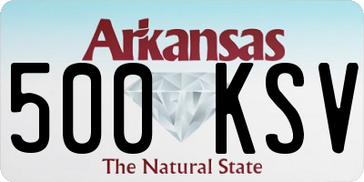 AR license plate 500KSV