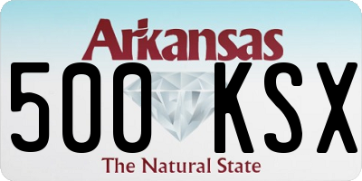 AR license plate 500KSX