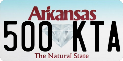 AR license plate 500KTA