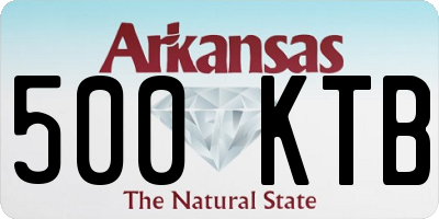 AR license plate 500KTB