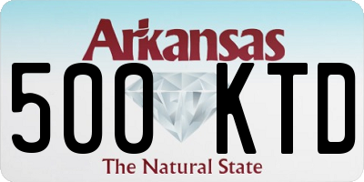 AR license plate 500KTD