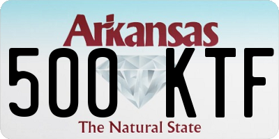 AR license plate 500KTF