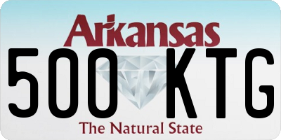 AR license plate 500KTG