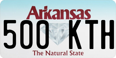 AR license plate 500KTH
