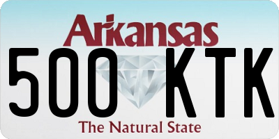 AR license plate 500KTK