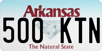 AR license plate 500KTN