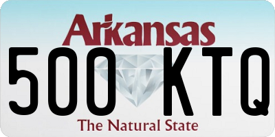 AR license plate 500KTQ