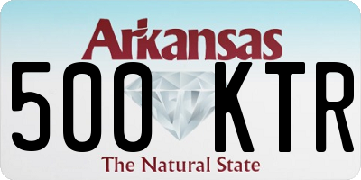 AR license plate 500KTR