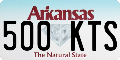 AR license plate 500KTS