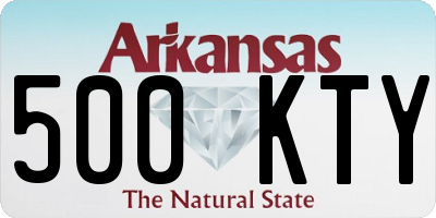 AR license plate 500KTY