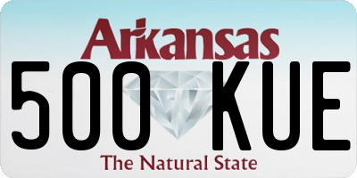 AR license plate 500KUE