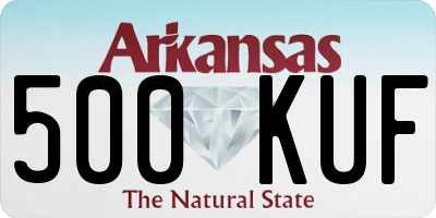AR license plate 500KUF
