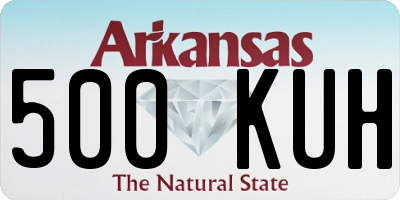 AR license plate 500KUH