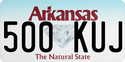 AR license plate 500KUJ