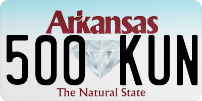 AR license plate 500KUN
