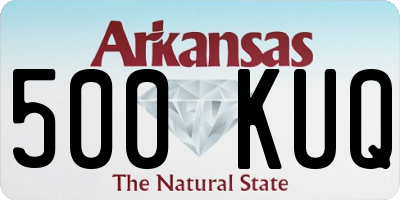 AR license plate 500KUQ