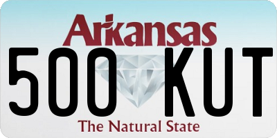 AR license plate 500KUT