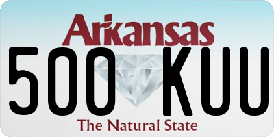 AR license plate 500KUU