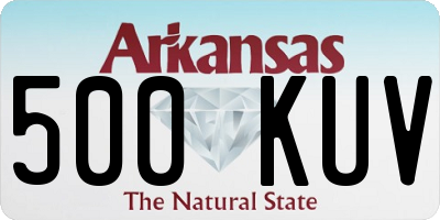 AR license plate 500KUV