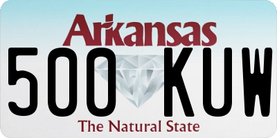 AR license plate 500KUW