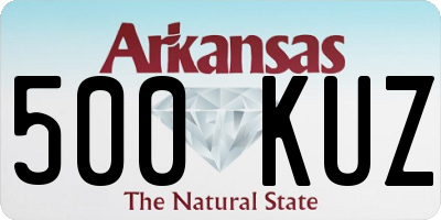 AR license plate 500KUZ
