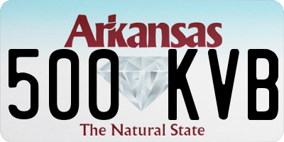 AR license plate 500KVB