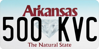 AR license plate 500KVC