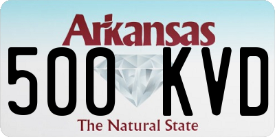 AR license plate 500KVD