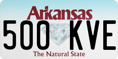 AR license plate 500KVE