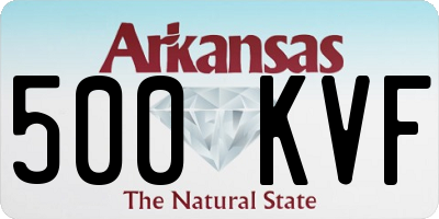 AR license plate 500KVF