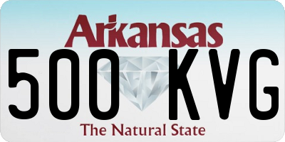 AR license plate 500KVG