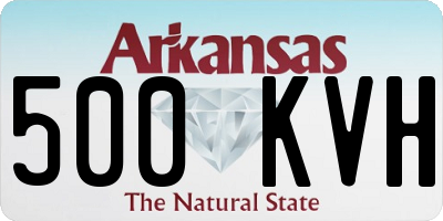 AR license plate 500KVH