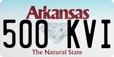 AR license plate 500KVI