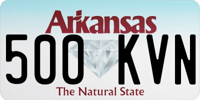 AR license plate 500KVN