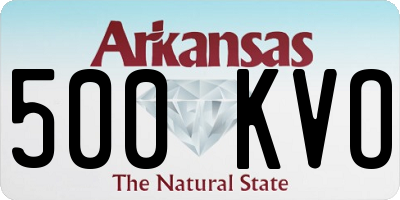 AR license plate 500KVO