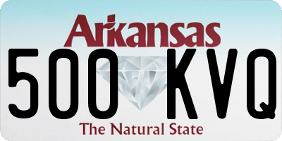AR license plate 500KVQ