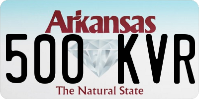 AR license plate 500KVR