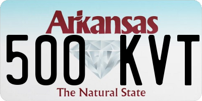 AR license plate 500KVT