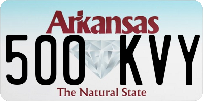 AR license plate 500KVY