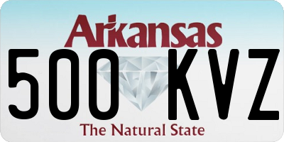 AR license plate 500KVZ