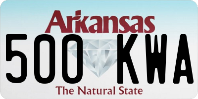 AR license plate 500KWA