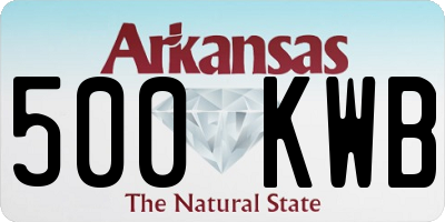 AR license plate 500KWB