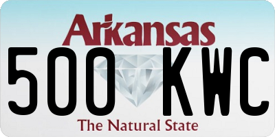 AR license plate 500KWC